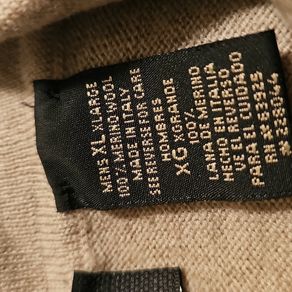 Cortina Italia mens xl polo sweater 100% wool excellent condition - Picture 3 of 11